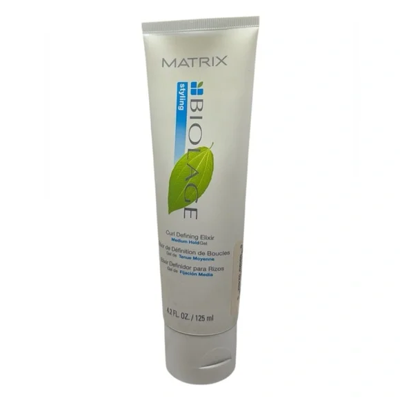 (2) Matrix Biolage Curl Defining Elixir Agave 4.2 oz Alcohol Free Curl Gel Leaf - Picture 3 of 4